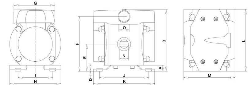 ALBIN氣動隔膜泵AD30結(jié)構(gòu)圖